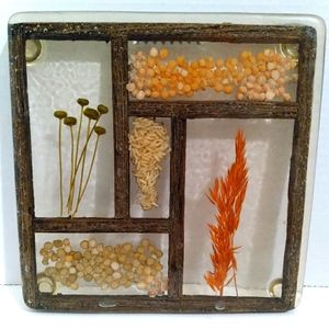 VTG Lucite Acrylic Trivet Hot Plate Pot Holder